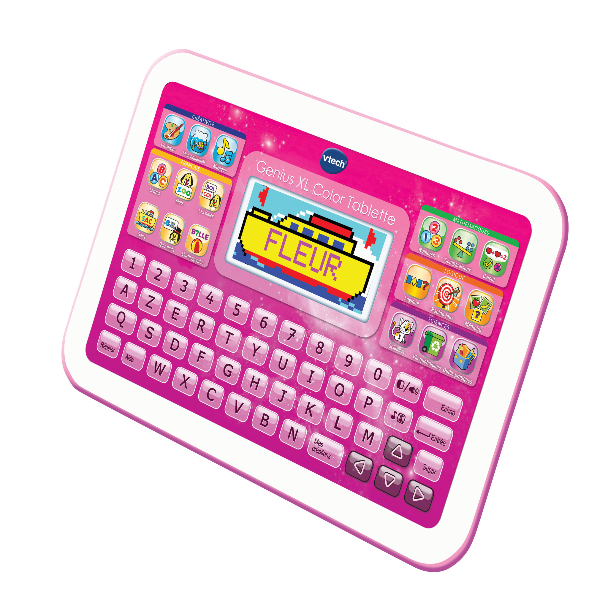 Voir la diapositive 2 : VTECH Genius XL color tablette rose