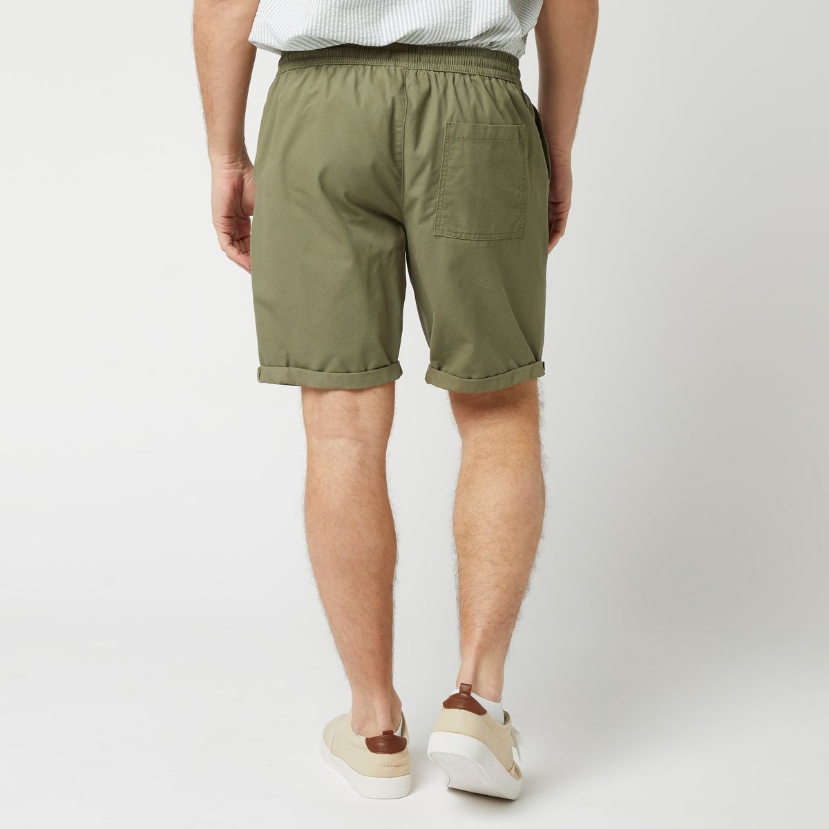 INEXTENSO Bermuda kaki en coton homme