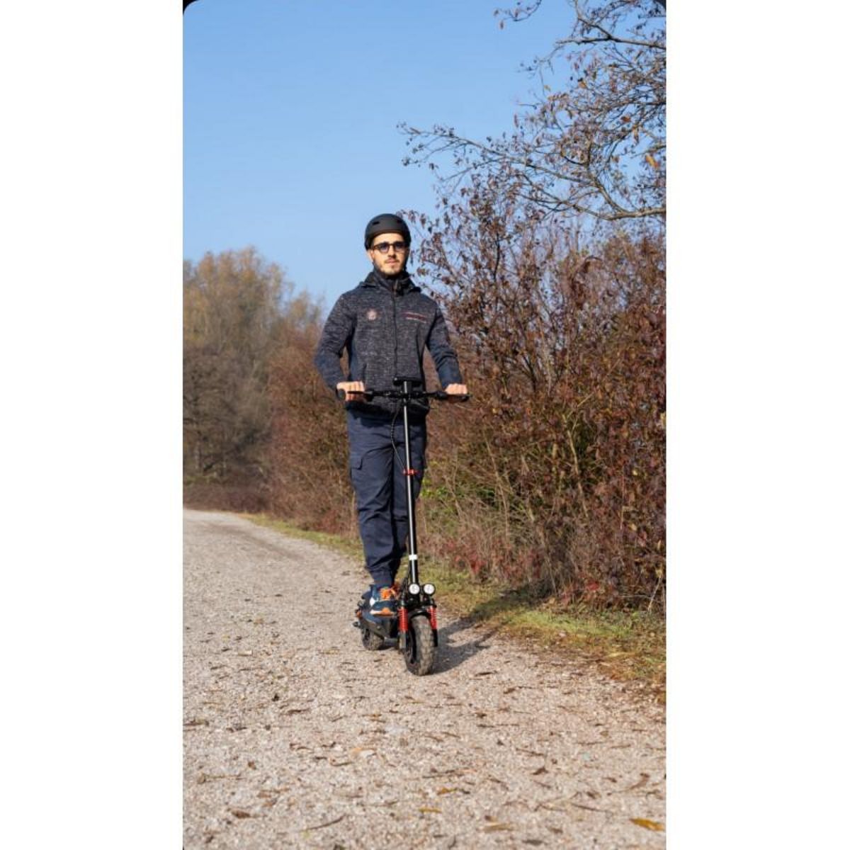 URBANGLIDE Trottinette électrique EBOOST GO - 25 km/h, 40 km autonomie, batterie 48V 20Ah, double frein à disque, suspensions x4,