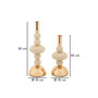 Voir la diapositive 5 : Paris Prix Lot de 2 Chandeliers  Galaxy  30cm Crème & Or