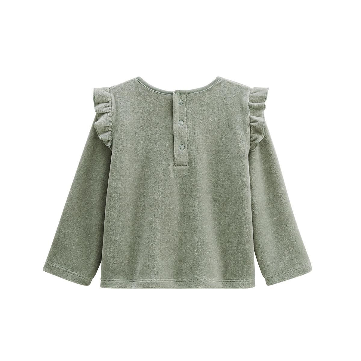 Petit Béguin Pyjama enfant 2 pièces en velours Lily