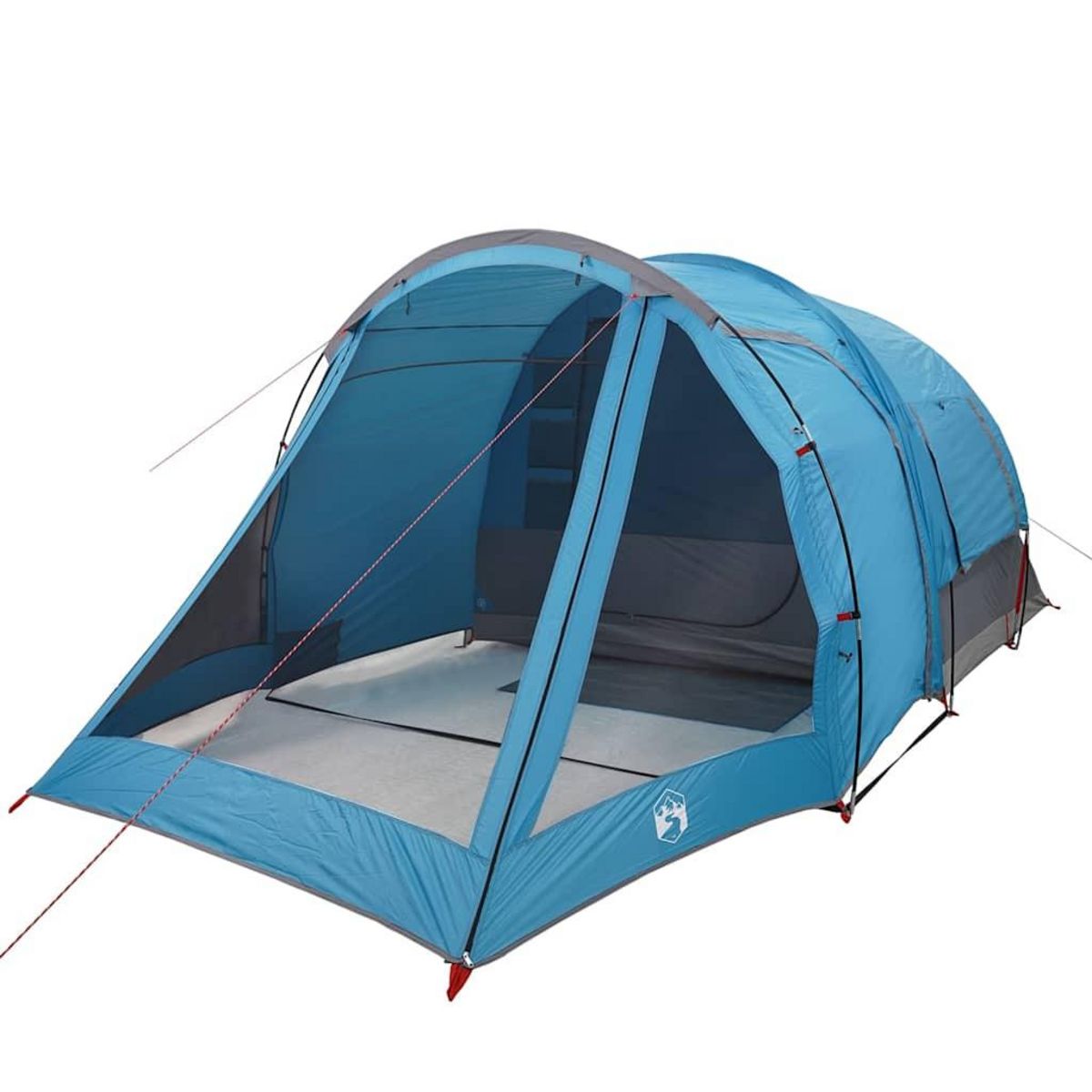 VIDAXL Tente de camping tunnel 4 personnes bleu impermeable