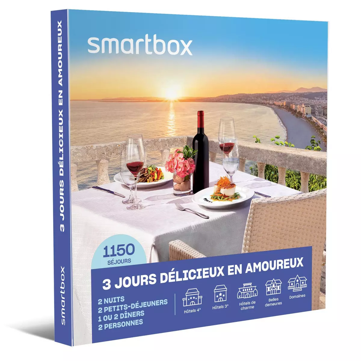 Smartbox 3 jours délicieux en amoureux - Coffret Cadeau Séjour