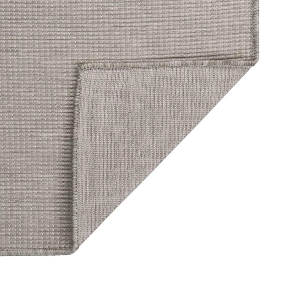 VIDAXL Tapis a tissage plat d'exterieur 200x280 cm Taupe