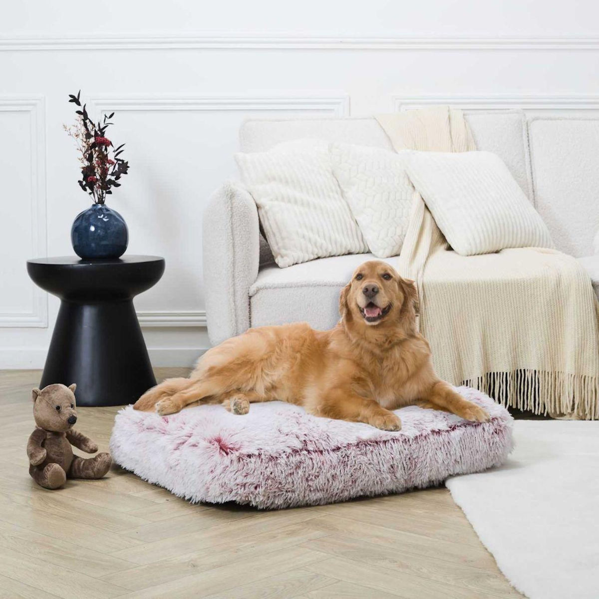 Paris Prix Coussin pour Chien & Chat  Apaisant  70cm Rose