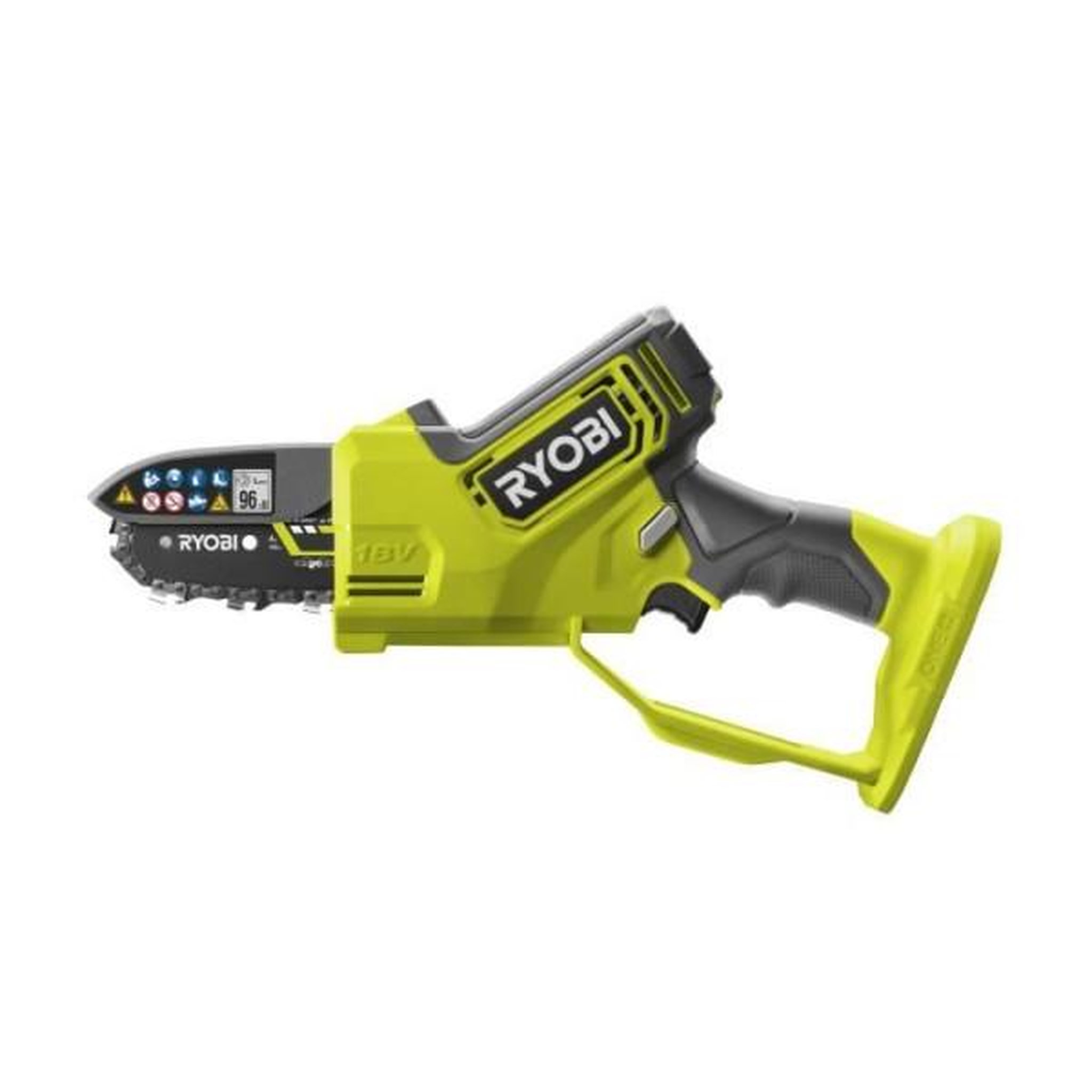 Voir la diapositive 3 : Ryobi RYOBI - Élagueur a main 18V ONE+ - Brushless- guide 10 cm - 6 m/s - tendeur sans outil + batterie 2,0 Ah & chargeur - RY18PSX10