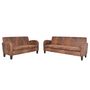 Voir la diapositive 2 : VIDAXL Ensemble de canapes 2 pcs Daim synthetique Marron