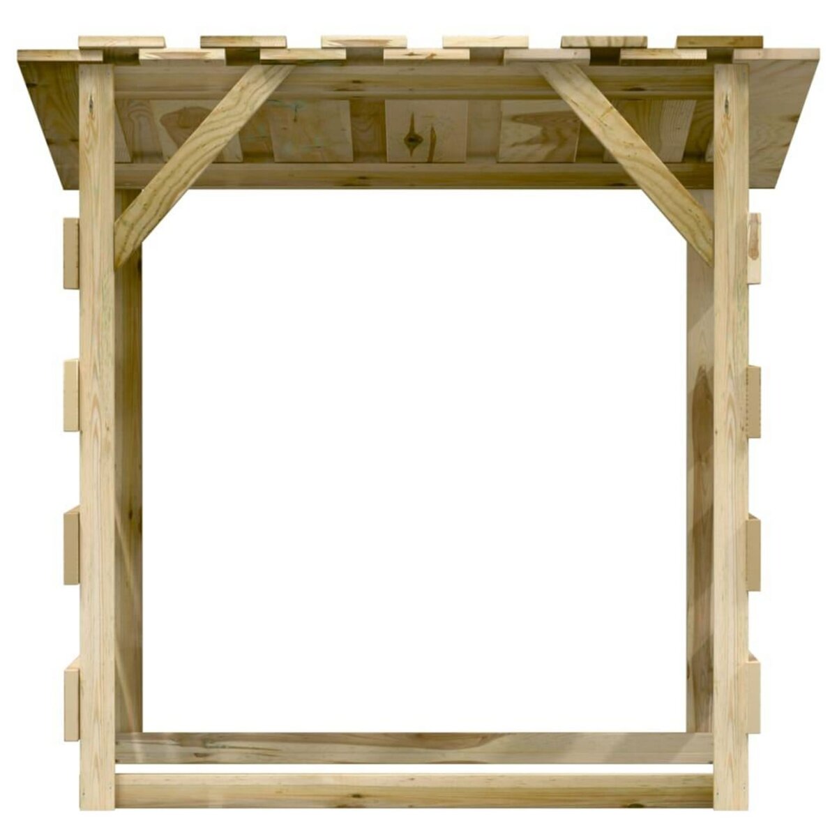 VIDAXL Pergola avec toit 100x90x100 cm Bois de pin impregne