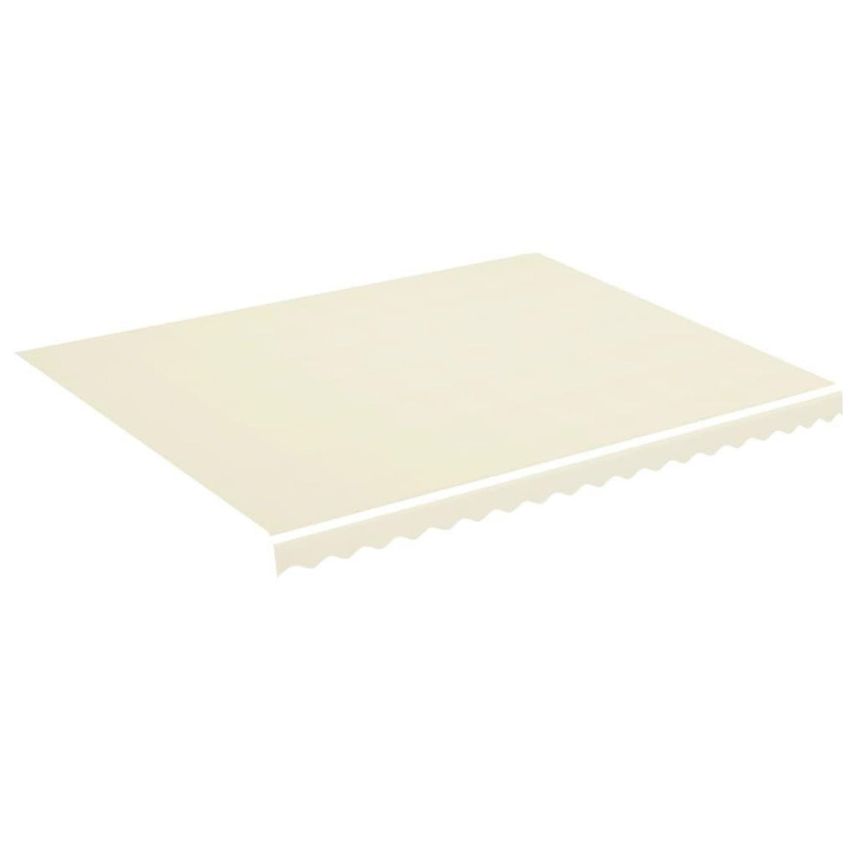 VIDAXL Tissu de remplacement pour auvent Creme 4,5x3,5 m