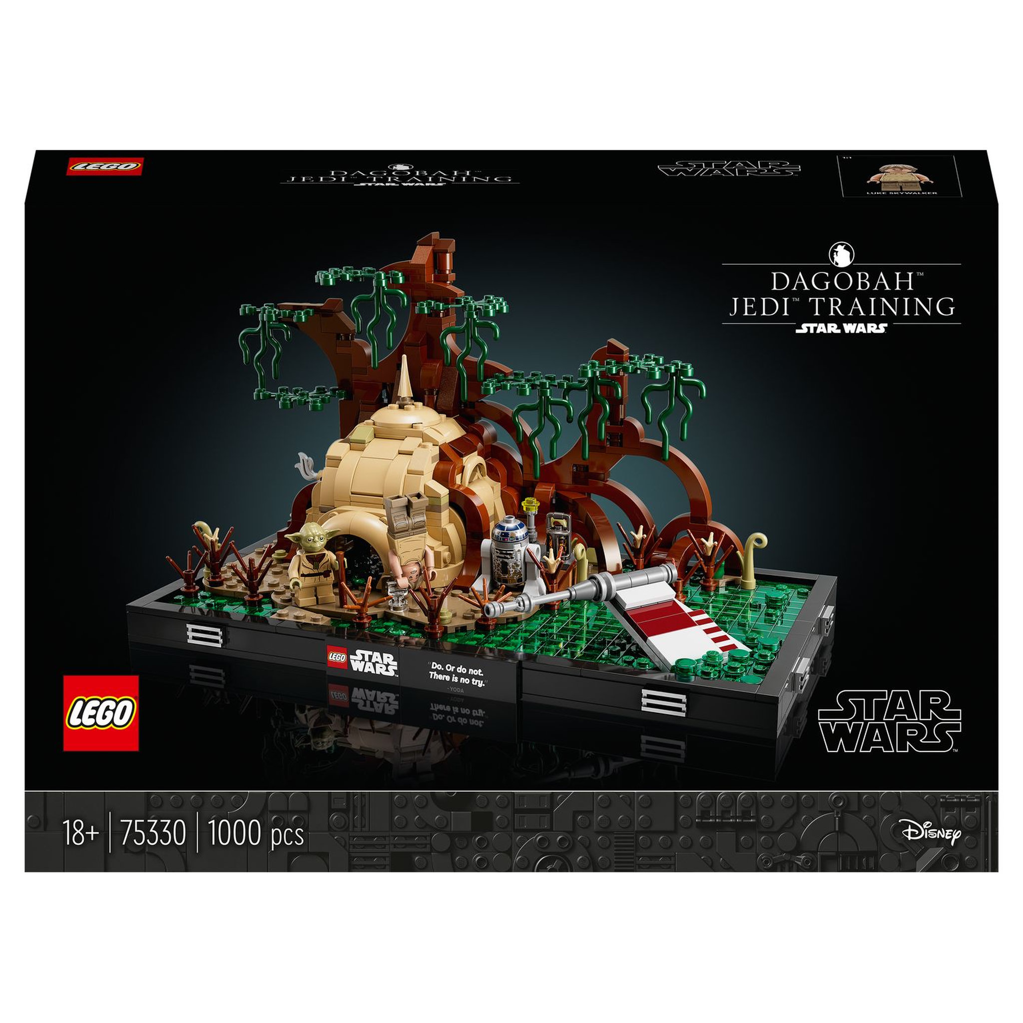 LEGO Star Wars 75330 Diorama de l'Entraînement Jedi sur Dagobah