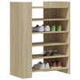 Voir la diapositive 3 : VIDAXL Armoire a chaussures chene sonoma 74,5x37,5x100 cm