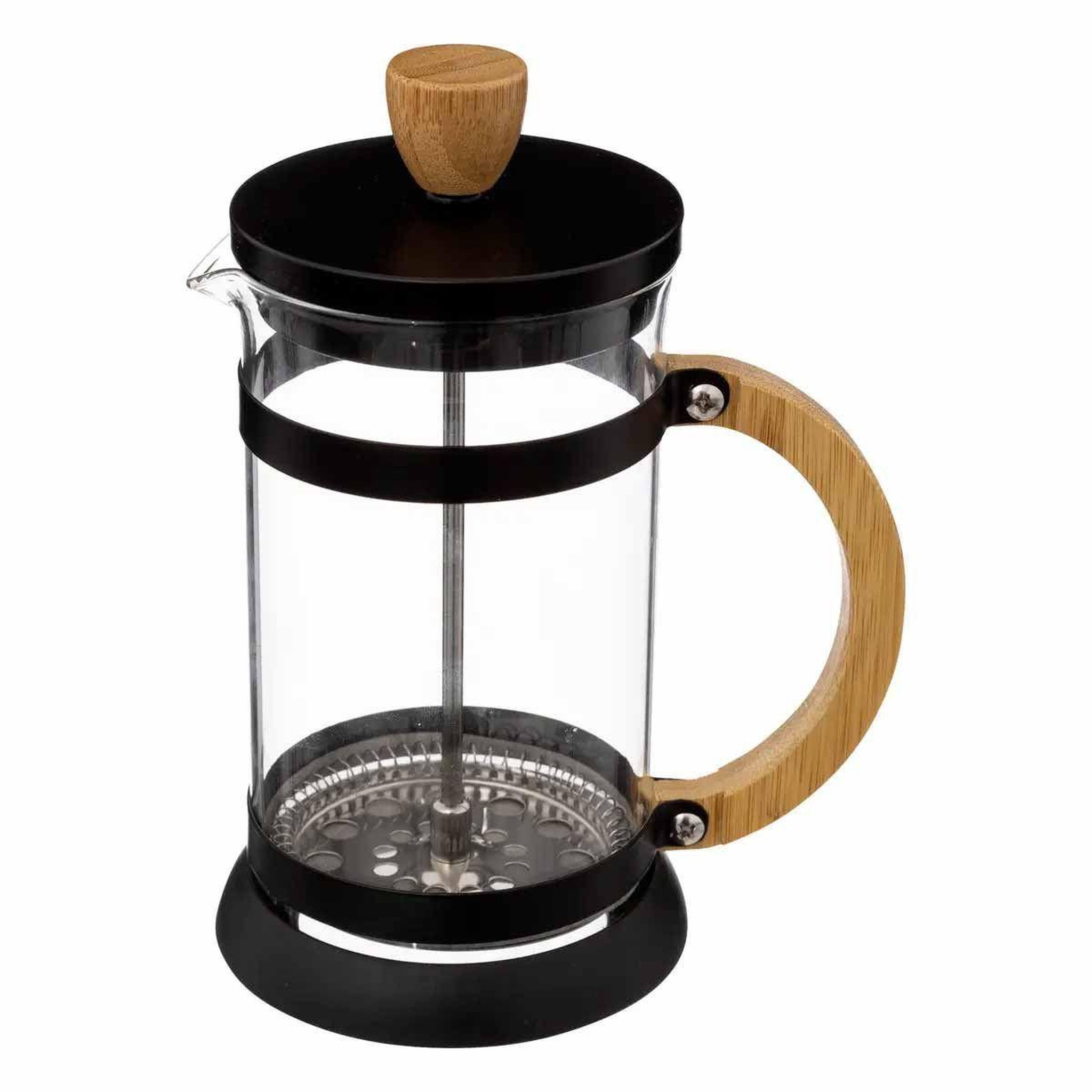 SECRET DE GOURMET Cafetière design en verre  luther  60cl noir