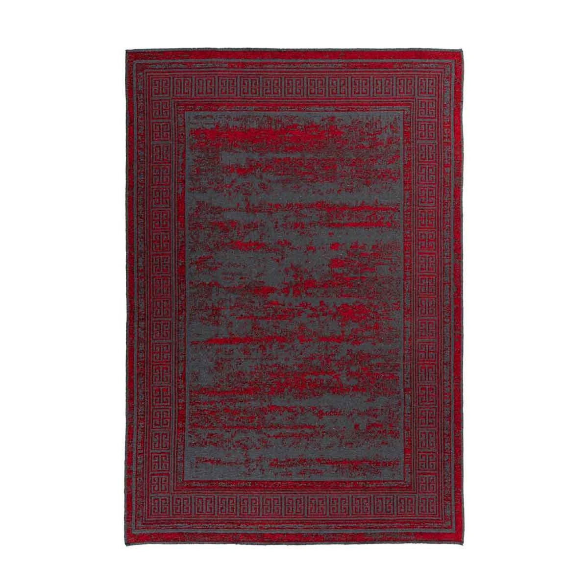 Paris Prix Tapis Tissé à Poils Plats Rétro  Kalevi  Rouge