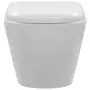 VIDAXL Toilette suspendue au mur sans rebord Ceramique Blanc