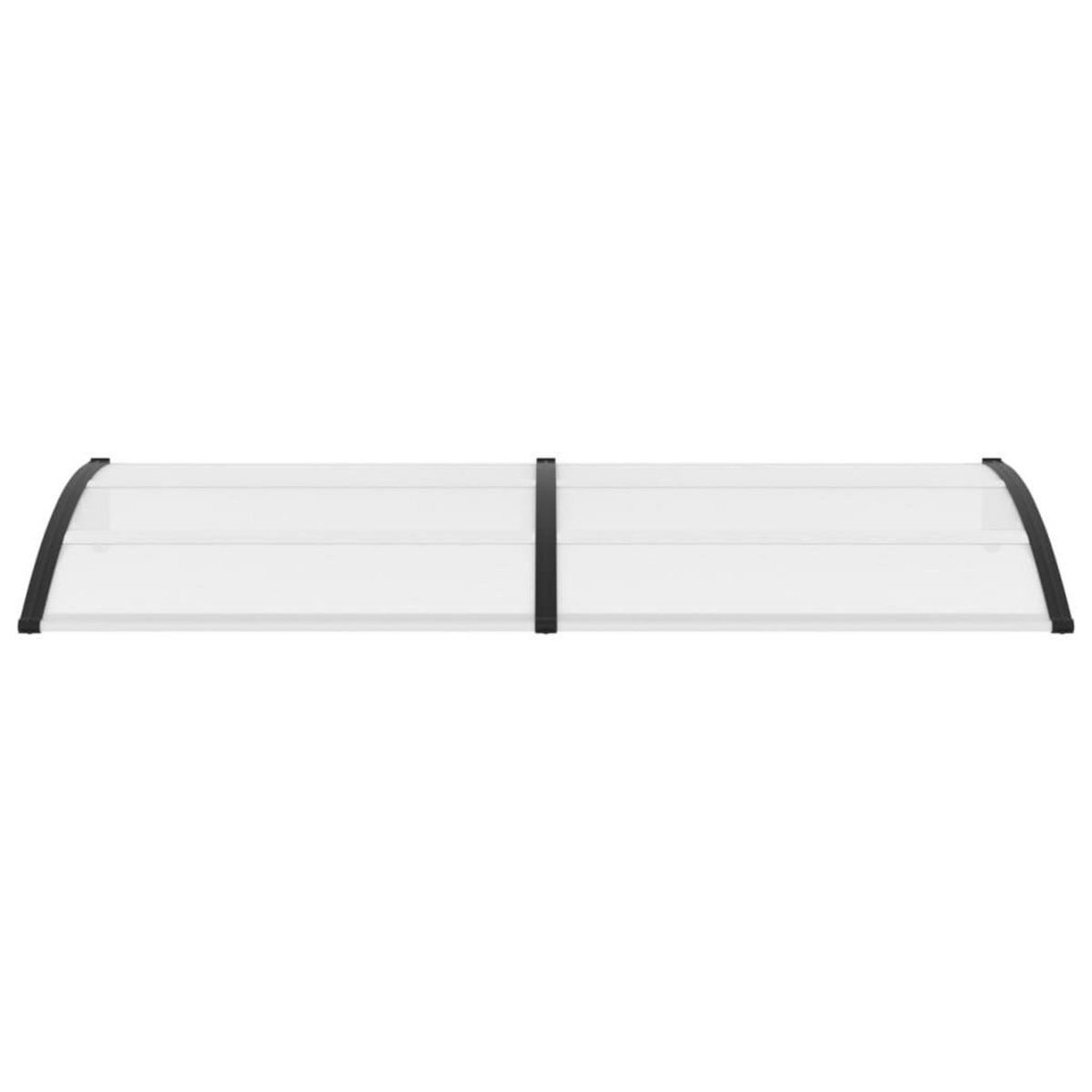 VIDAXL Auvent de porte Noir et transparent 240x75 cm PC