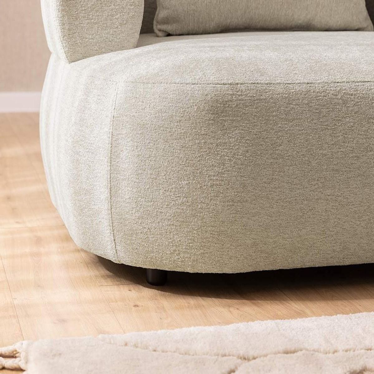 LISA DESIGN Angela - canapé d'angle droit 4 places en velours texturé