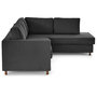 Voir la diapositive 5 : LISA DESIGN Jake - canapé déhoussable d'angle droit 5 places en velours côtelé