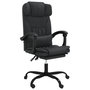 Voir la diapositive 2 : VIDAXL Fauteuil inclinable de bureau Noir Similicuir