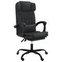 Voir la diapositive 2 : VIDAXL Fauteuil inclinable de bureau Noir Similicuir
