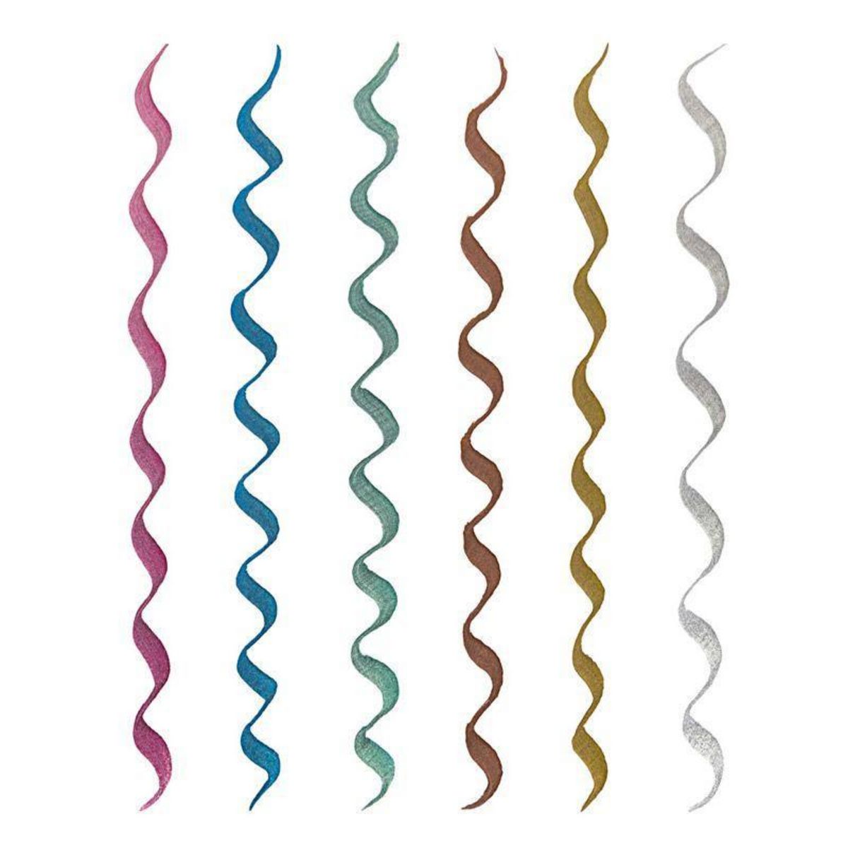 RICO DESIGN 6 feutres effet métallique