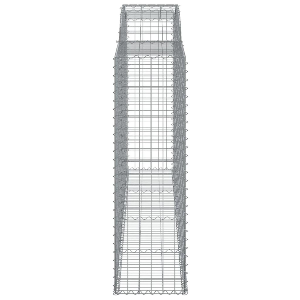 VIDAXL Paniers a gabions arques 20 pcs 300x50x160/180 cm fer galvanise