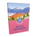 BEAUX PAYSAGES. 20 CARTES A COLORIER, Merci les livres