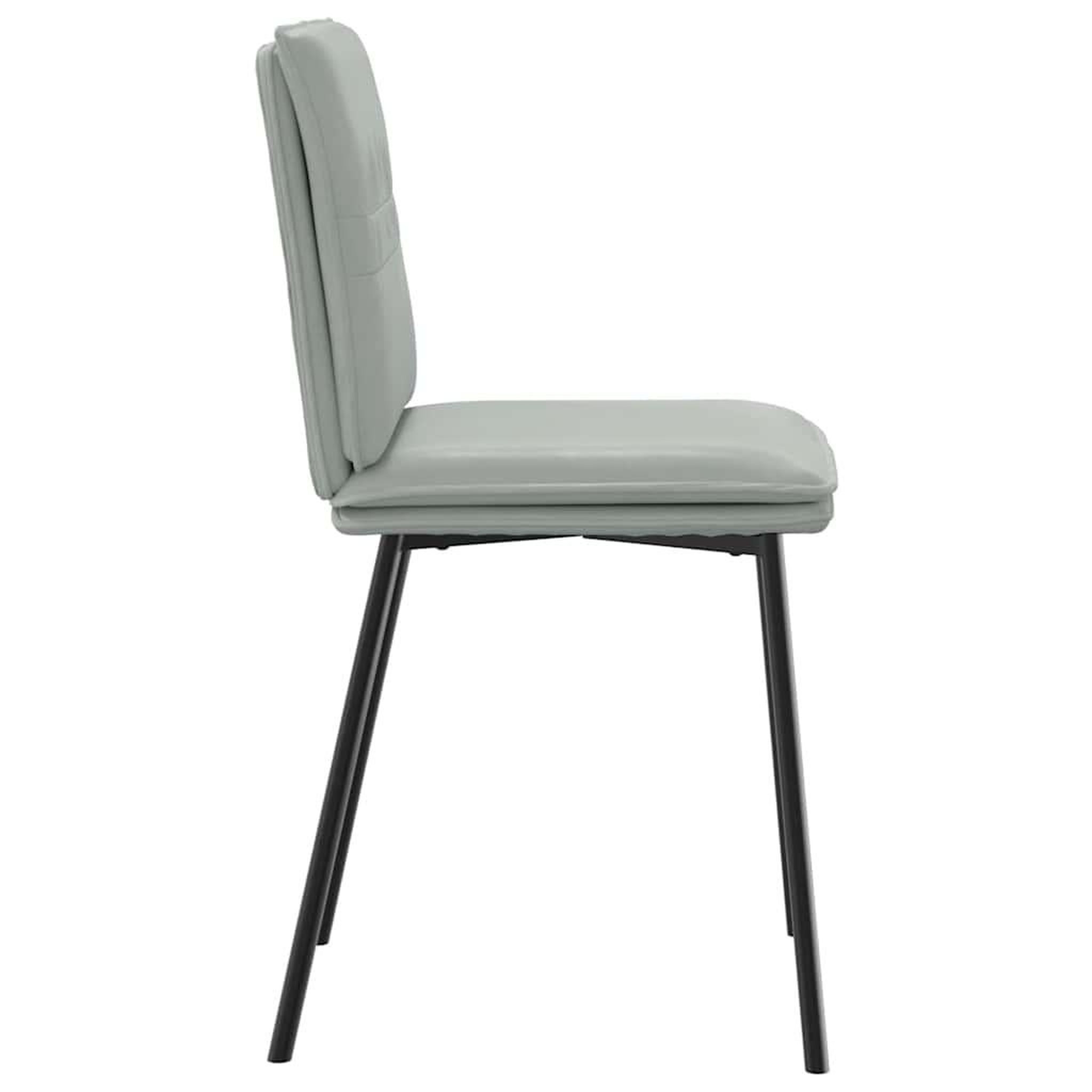 Voir la diapositive 5 : VIDAXL Chaises a manger lot de 6 gris clair velours