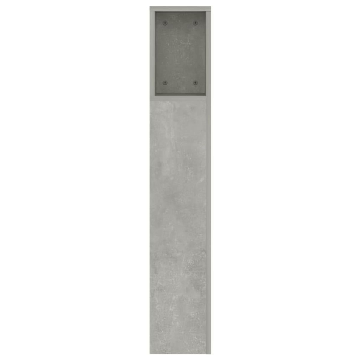 VIDAXL Armoire de tete de lit Gris beton 160x18,5x104,5 cm