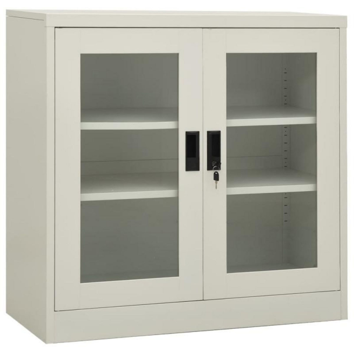 VIDAXL Armoire de bureau Gris clair 90x40x90 cm Acier