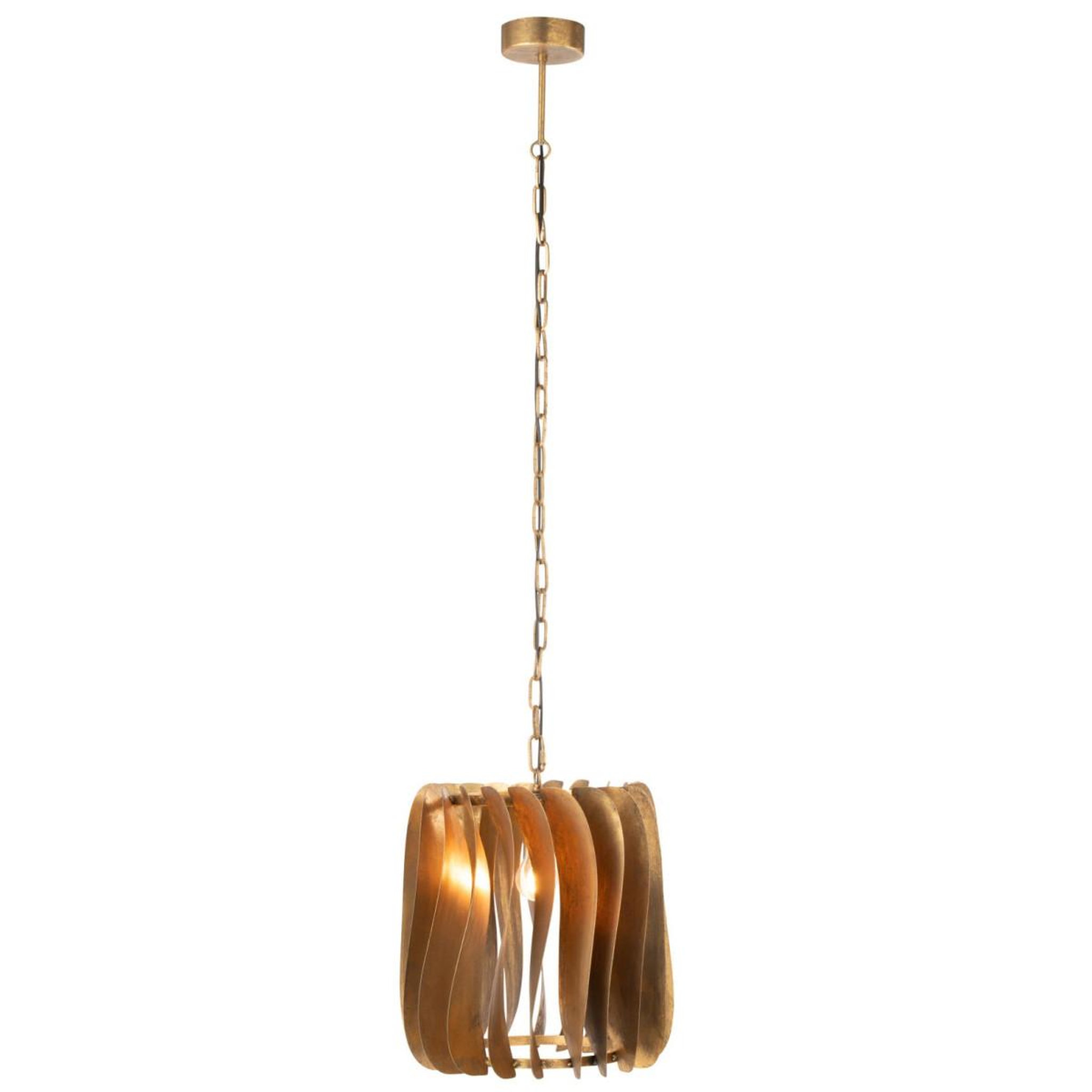 Voir la diapositive 2 : J-LINE Lampe Suspension Design en Métal  Tina  148cm Or