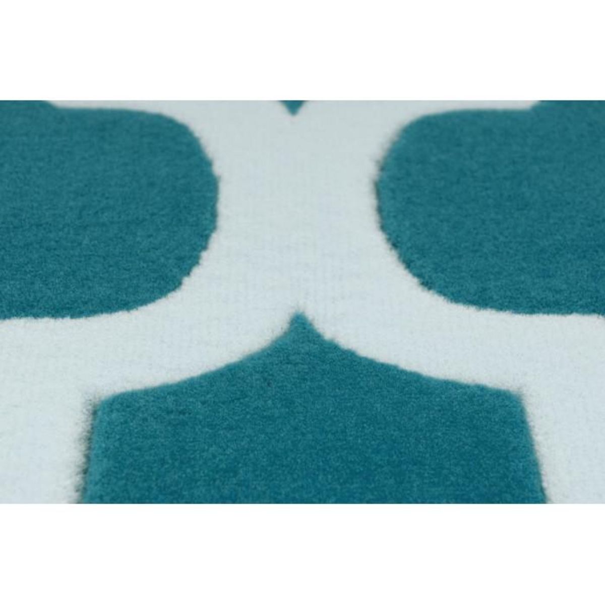 Paris Prix Tapis Vintage à Poils Courts  Manolya  Turquoise