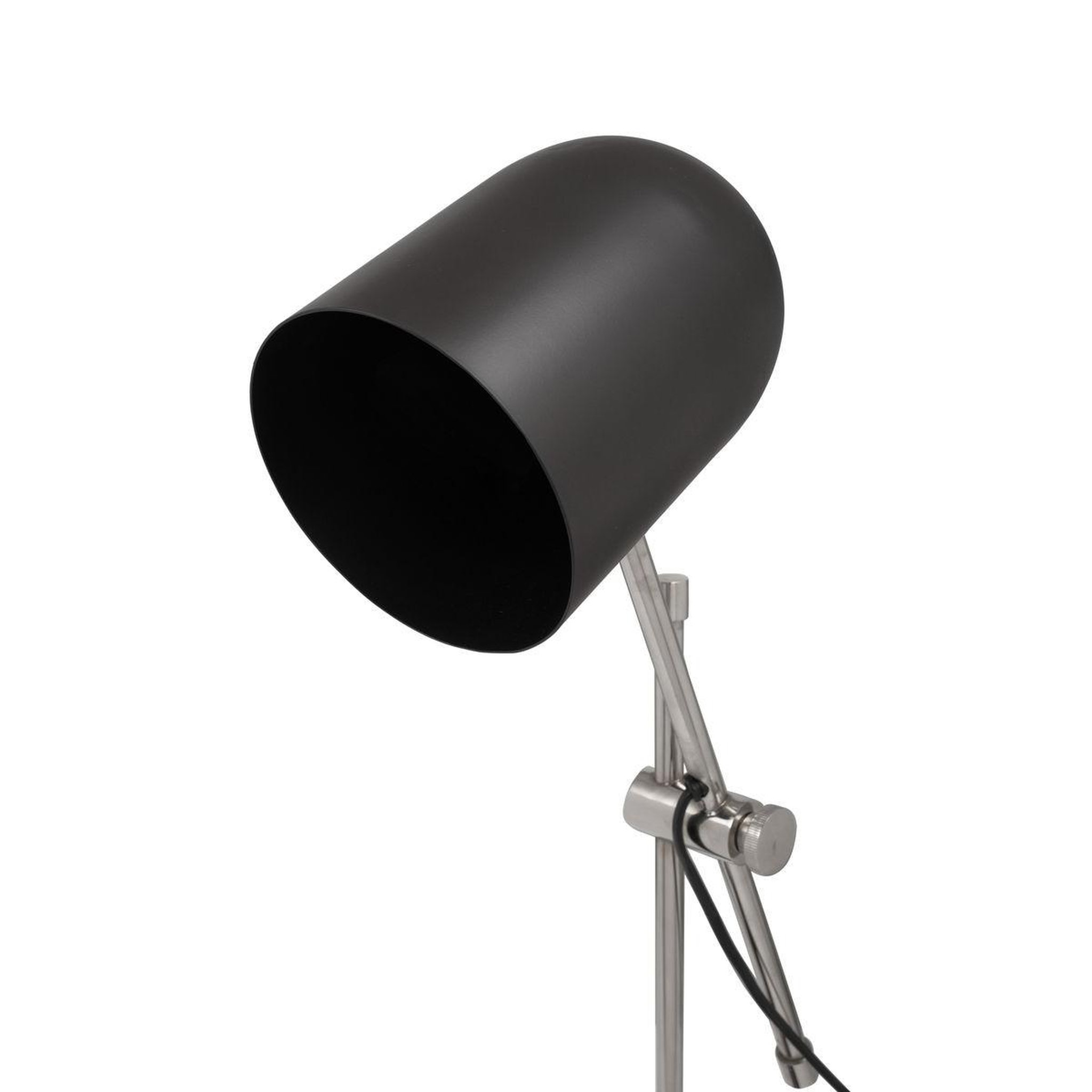Voir la diapositive 2 : Paris Prix Lampe à poser industriel  celeste  54cm noir & argent