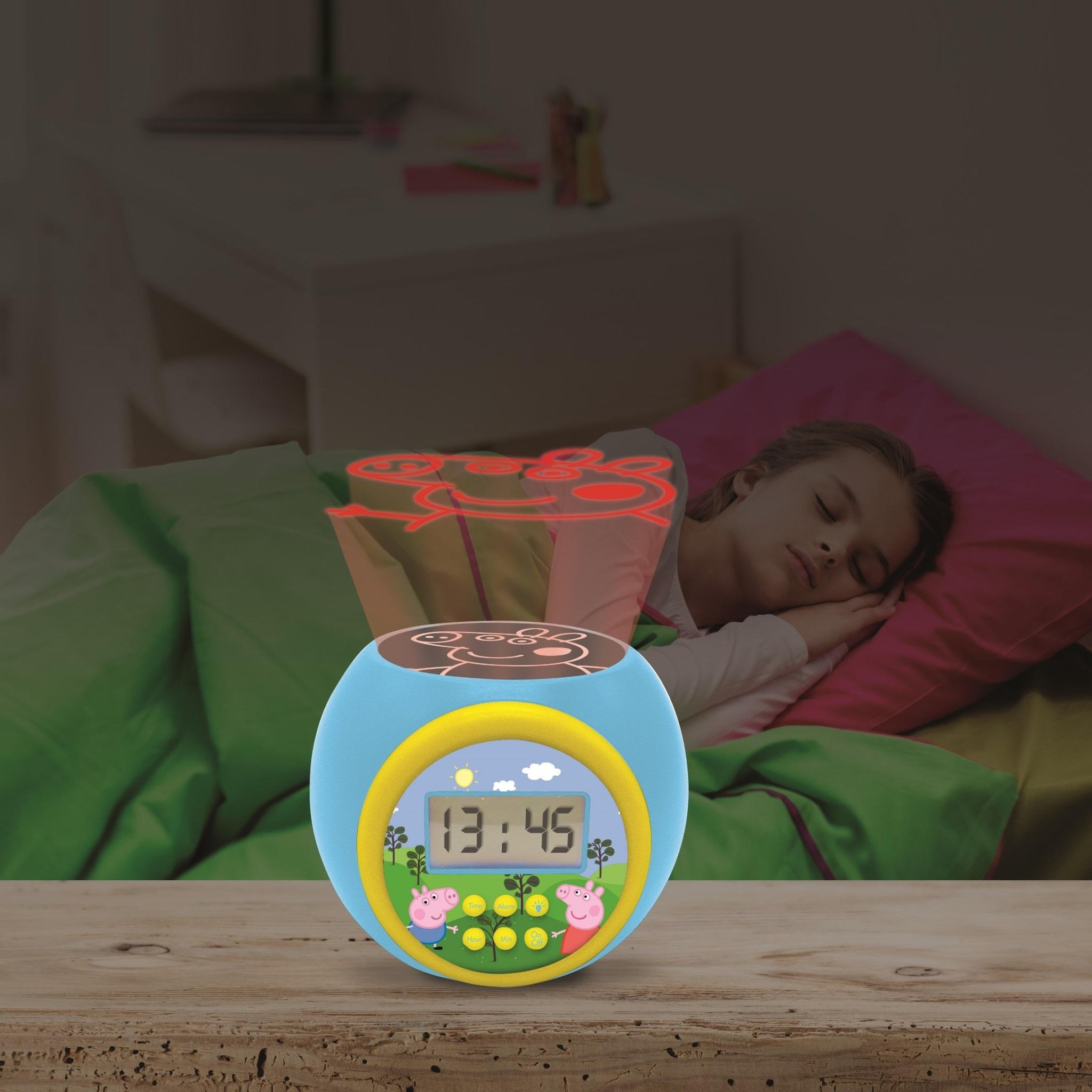 Voir la diapositive 6 : Lexibook Réveil projecteur Peppa Pig