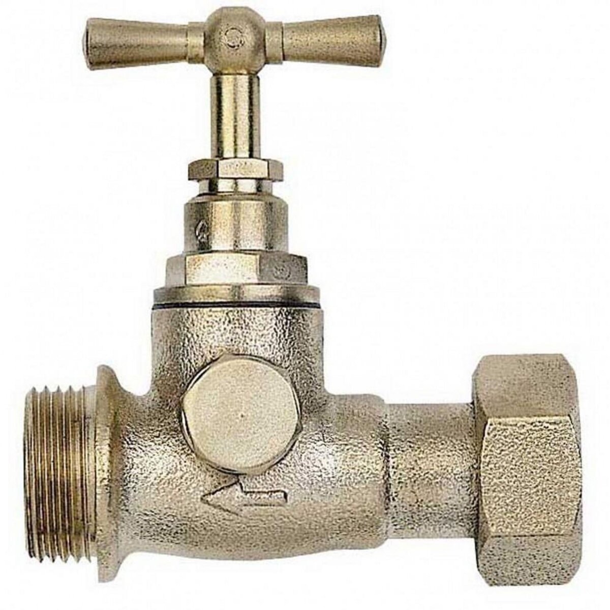 CENTRALE BRICO Robinet d'arrêt après compteur purgeur 2 bouchons mâle/femelle 20 x 27mm