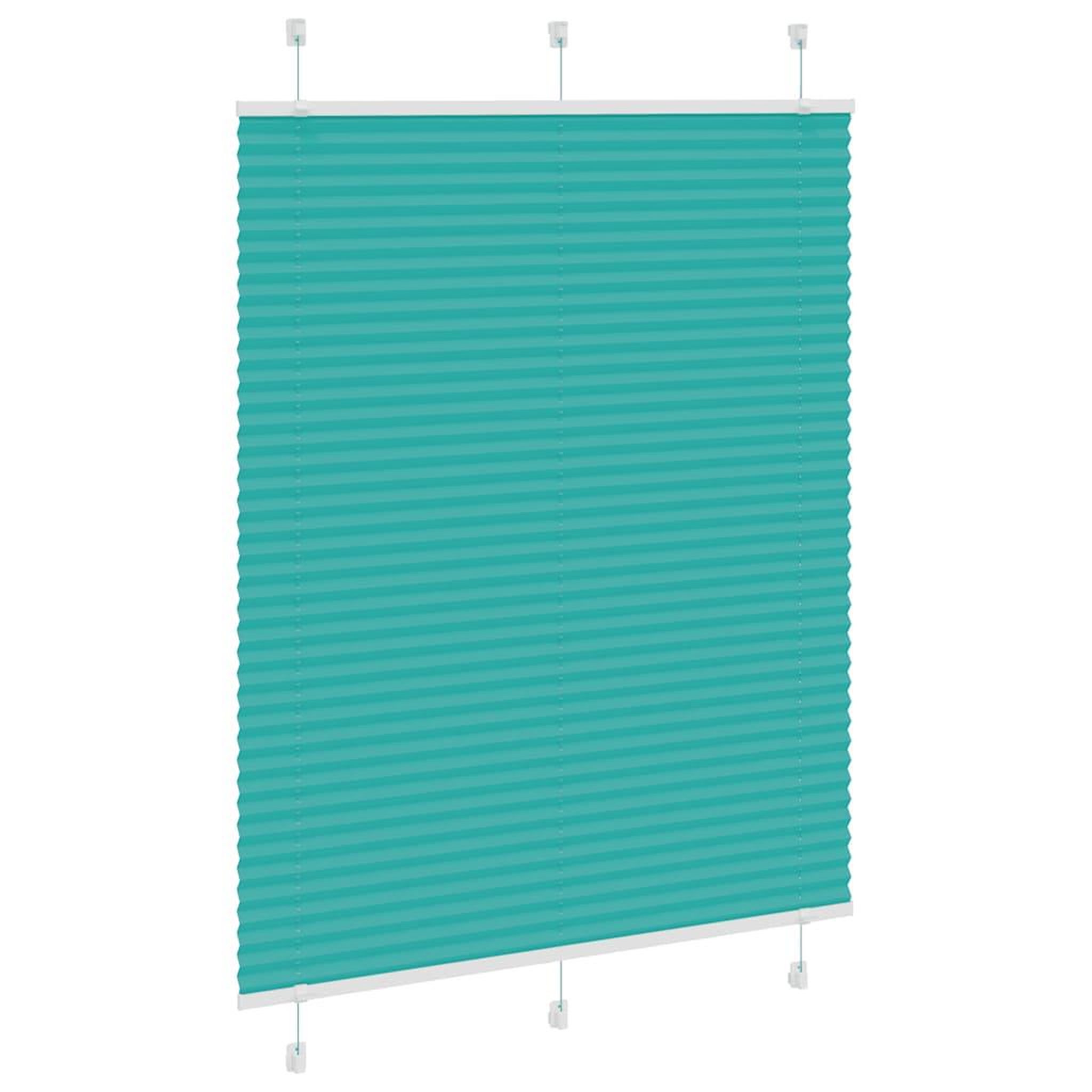 Voir la diapositive 3 : VIDAXL Store plisse vert petrole 105x150cm largeur du tissu 104,4cm