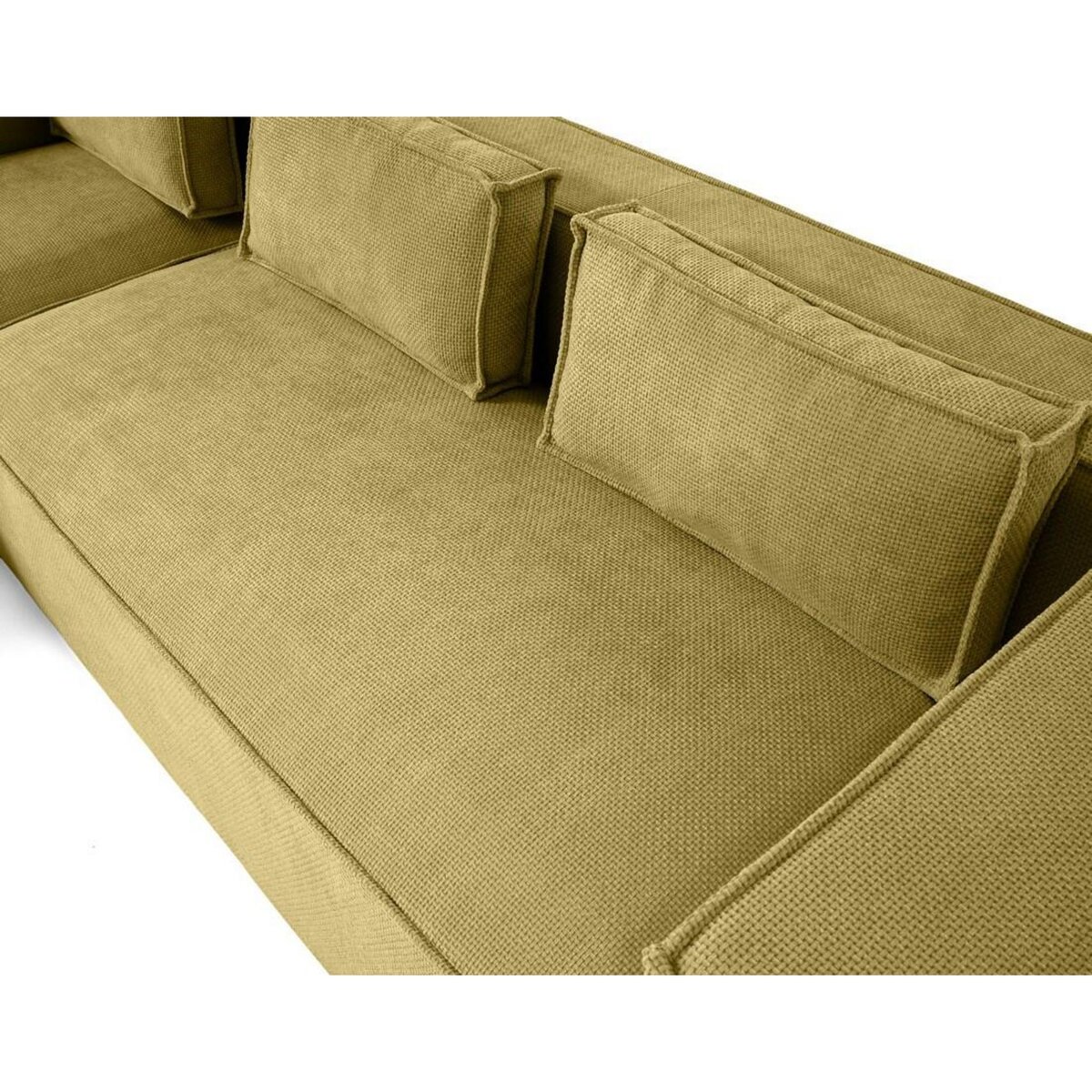 LISA DESIGN Stella - canapé d'angle gauche - 4 places - en tissu texturé