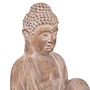 Voir la diapositive 2 : ATMOSPHERA Statue Bouddha Déco  Effet Bois  67cm Beige Lin