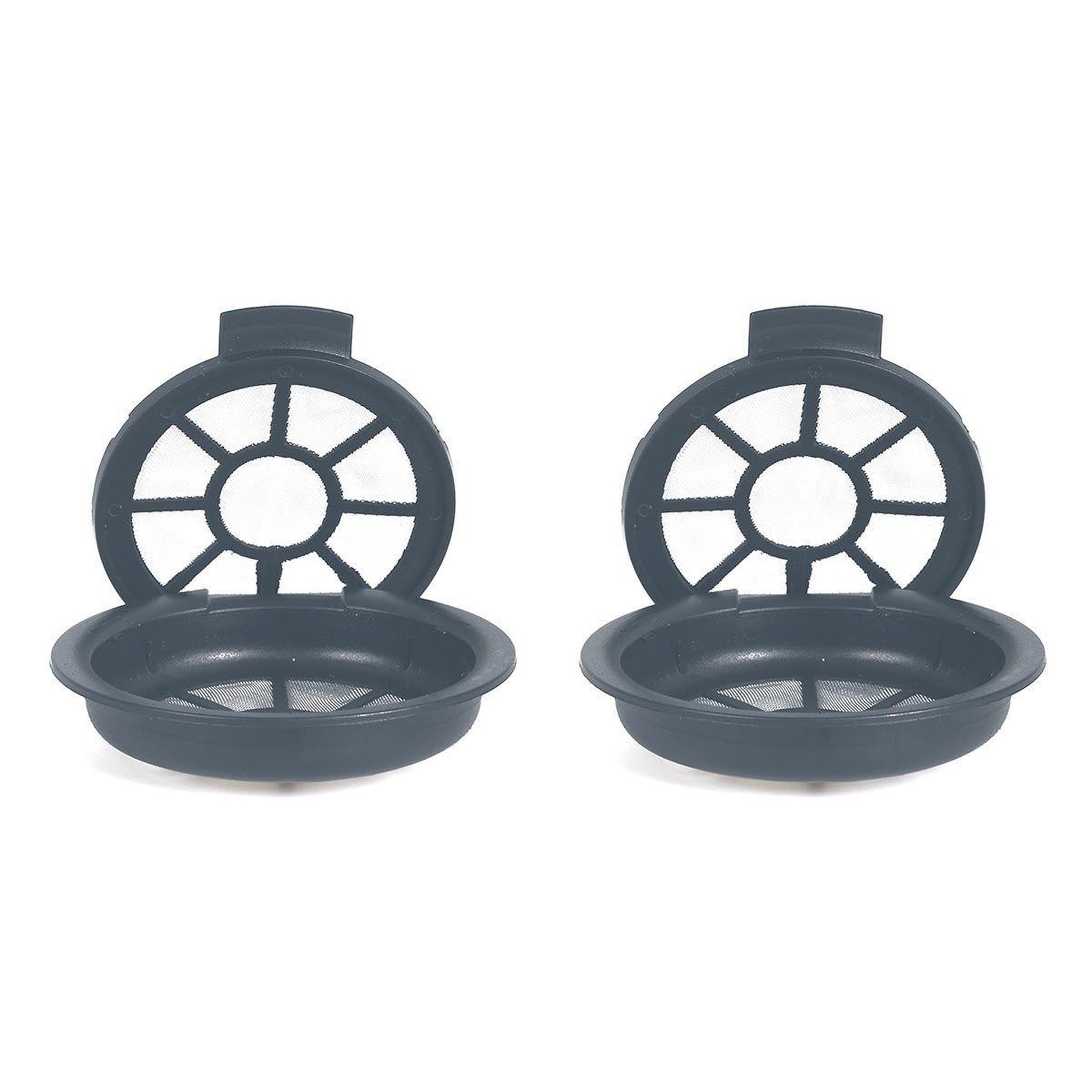 The Home Deco Factory Lot de 2 Capsules à Café  Réutilisables  6cm Gris