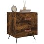 Voir la diapositive 4 : VIDAXL Tables de chevet 2pcs chene fume 40x35x47,5cm bois d'ingenierie