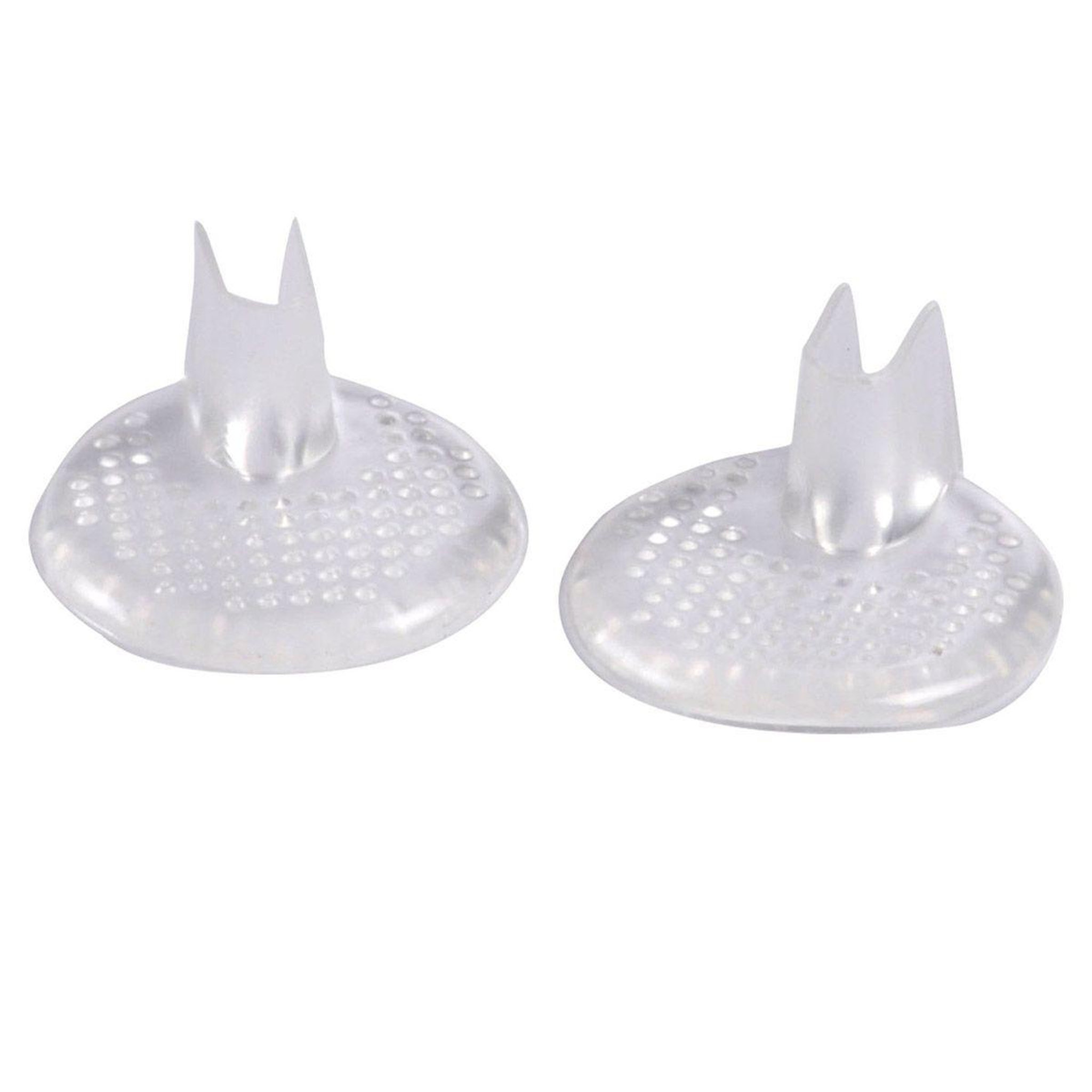 HOMEA Lot de 2 coussinets gel pour pied transparent