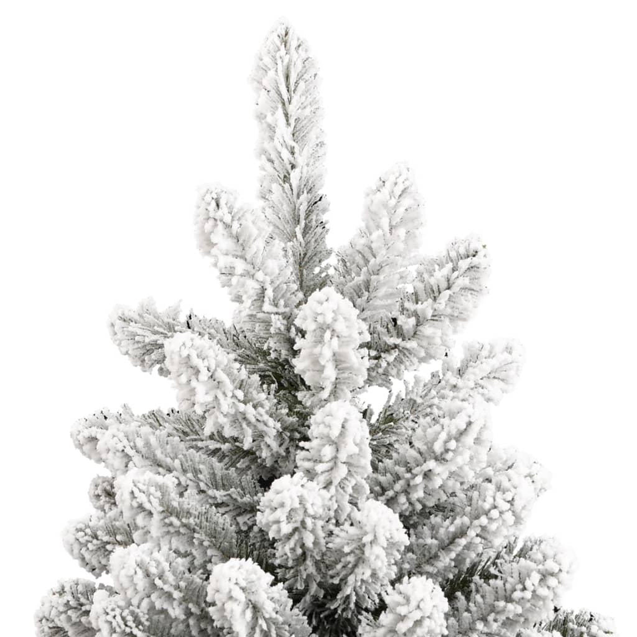 Voir la diapositive 4 : VIDAXL Sapin de Noël artificiel a charnieres avec neige floquee 300 cm