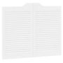 Voir la diapositive 2 : VIDAXL Portes battantes a persiennes 1 paire blanc 80x100 cm