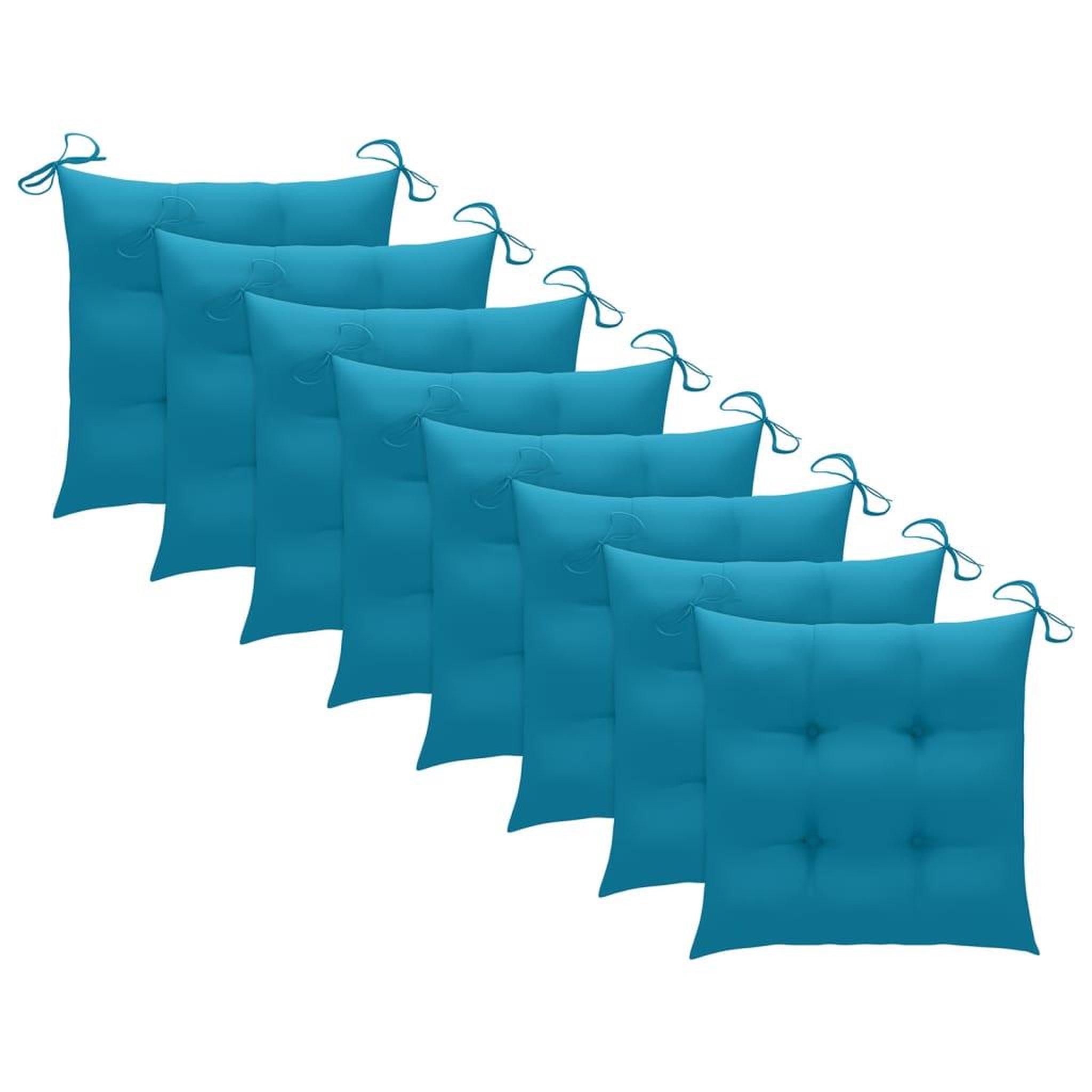 Voir la diapositive 5 : VIDAXL Chaises de jardin et coussins lot de 8 Bois acacia solide Gris