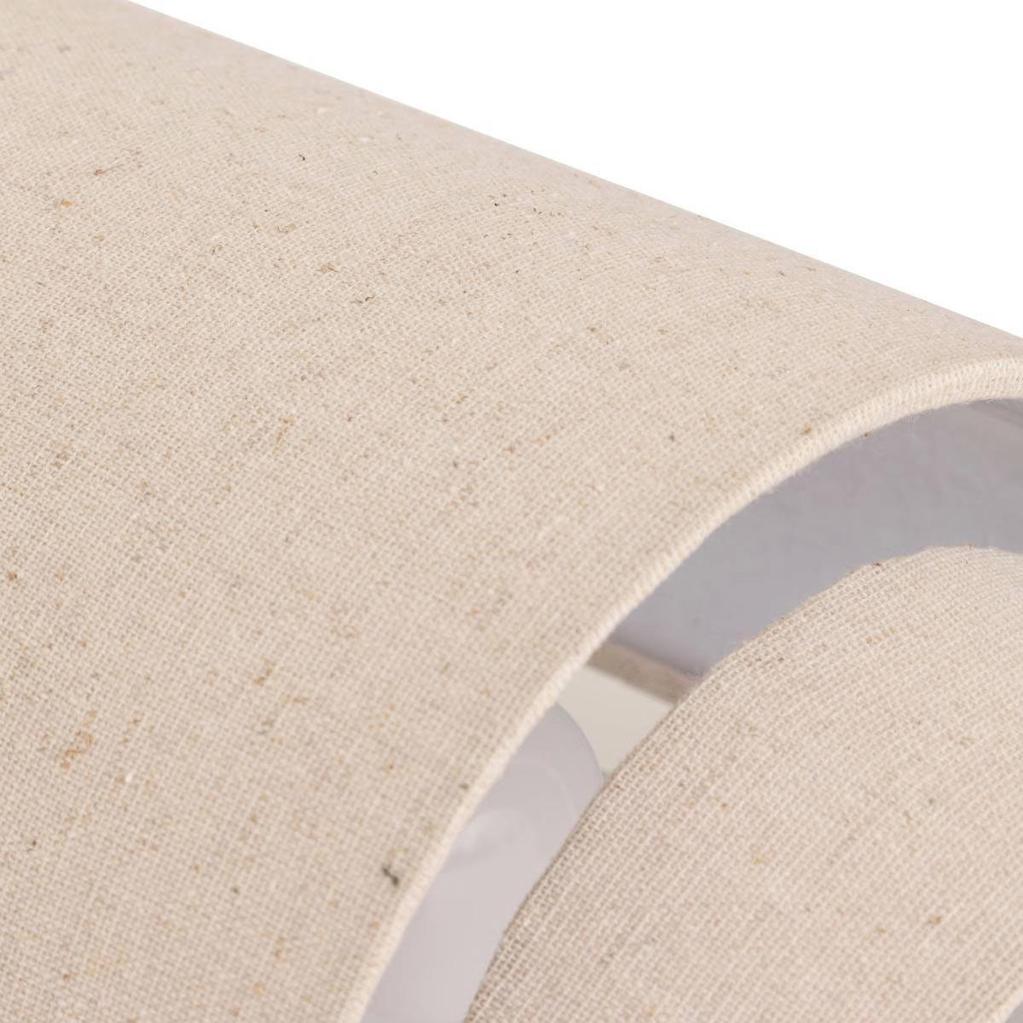 Voir la diapositive 2 : ATMOSPHERA Applique Murale en Lin  Nahel  27cm Beige