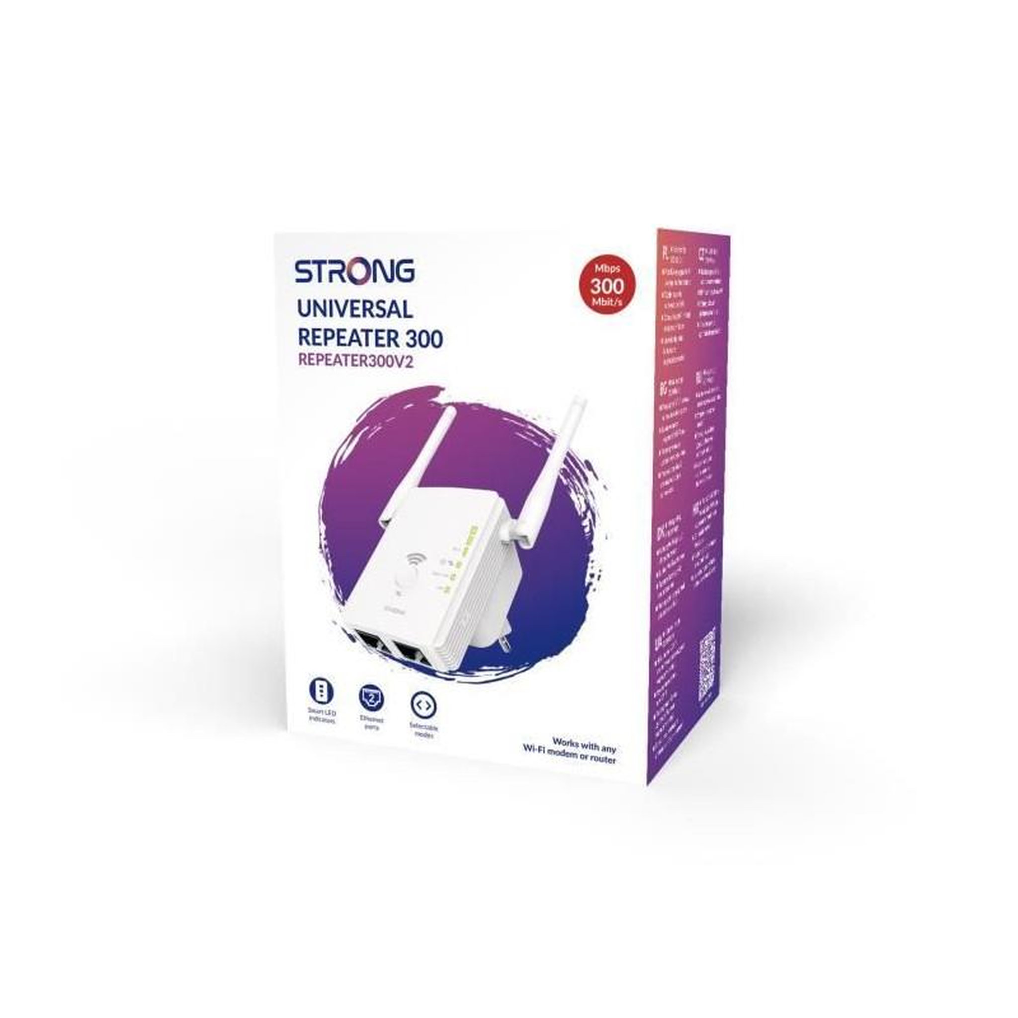 Voir la diapositive 4 : Strong Kit CPL - STRONG - Powerline Wi-Fi 600 Triple Pack - Point d'Acces 300 MB