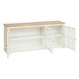 Voir la diapositive 2 : ATMOSPHERA Buffet 3 Portes en Bois  Olbia  180cm Blanc