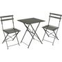 Voir la diapositive 4 : GARDENSTAR Table de jardin pliante en acier 60 x 60 cm
