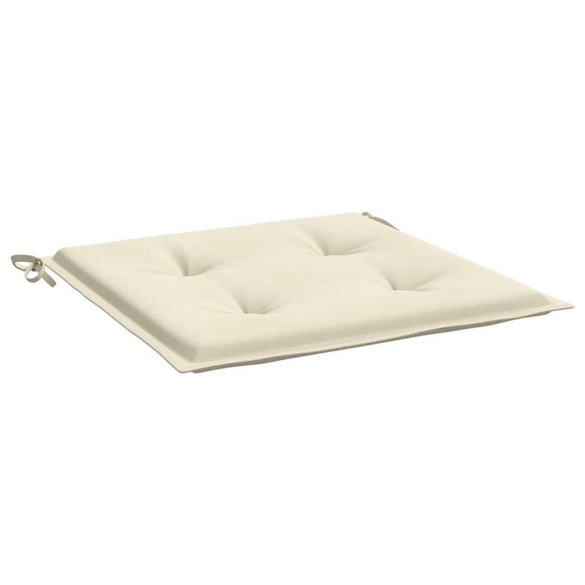 VIDAXL Coussins de chaise jardin lot de 6 creme 40x40x3cm tissu oxford
