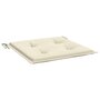 Voir la diapositive 5 : VIDAXL Coussins de chaise jardin lot de 6 creme 40x40x3cm tissu oxford