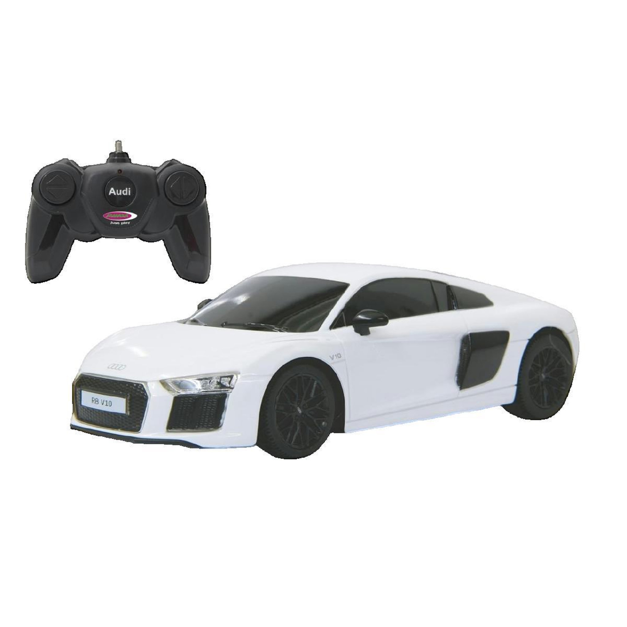 Jamara Voiture radiocommandée Jamara Audi R8 2015 blanche